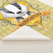 Couverture Sherpa Harry Potter | Charme HUFFLEPUFF™ Crest (3/4)