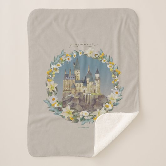 COUVERTURE SHERPA HARRY POTTER™ | CHÂTEAU HOGWARTS™ (Devant)