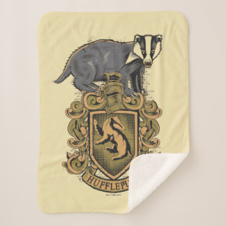 Couverture Sherpa Harry Potter | Cimier de Hufflepuff avec Badger