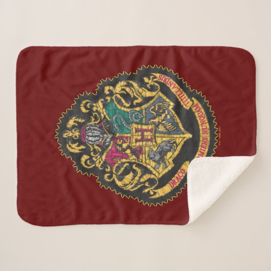 Couverture Sherpa Harry Potter | CIMIER DE POUDLARD (Devant (Horizontal))