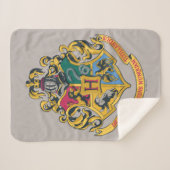 Couverture Sherpa Harry Potter | Cimier de Poudlard - Couleur complè (Devant (Horizontal))