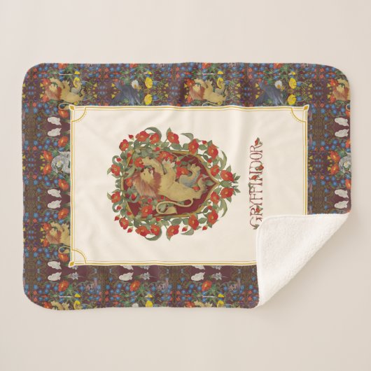 Couverture Sherpa HARRY POTTER™ | Crête GRYFFINDOR™ (Devant (Horizontal))