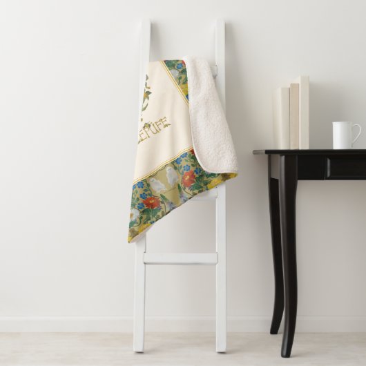 Couverture Sherpa HARRY POTTER™ | Crête HUFFLEPUFF™ (En situation)