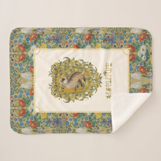 Couverture Sherpa HARRY POTTER™ | Crête HUFFLEPUFF™ (Devant (Horizontal))