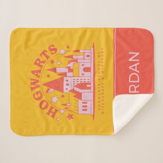 Couverture Sherpa HARRY POTTER™ | Cute HOGWARTS™ School (Devant (Horizontal))