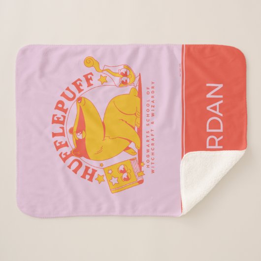 Couverture Sherpa HARRY POTTER™ | Cute HUFFLEPUFF™ (Devant (Horizontal))