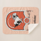 Couverture Sherpa HARRY POTTER™ | Délicat croquis GRYFFINDOR™ Crest (Devant (Horizontal))