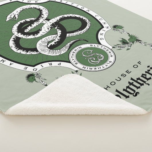 Couverture Sherpa HARRY POTTER™ | Délicat croquis SLYTHERIN™ Crest (3/4)