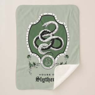 Couverture Sherpa HARRY POTTER™ Delicate Sketch SLYTHERIN™ Crest