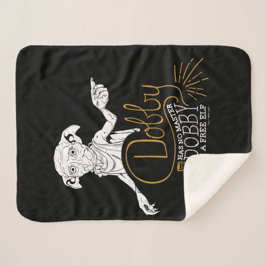 Couverture Sherpa Harry Potter | Dobby N'A Pas De Maître (Devant (Horizontal))