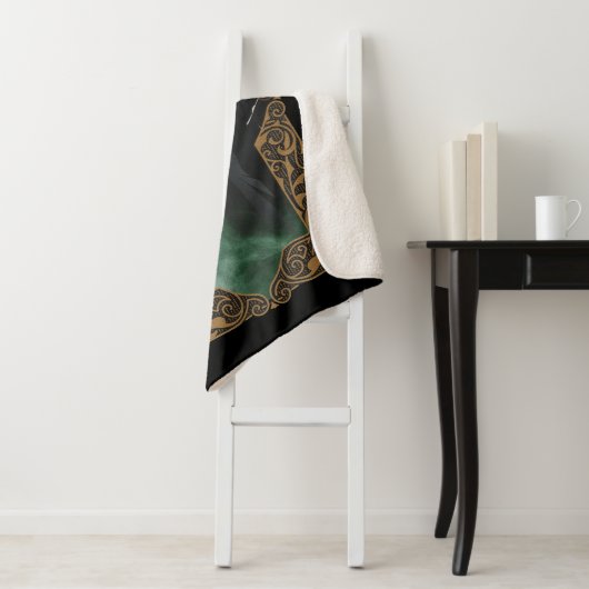 Couverture Sherpa HARRY POTTER™ | Graphique de cadre de bande d'Anim (En situation)