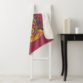 Couverture Sherpa Harry Potter | Gryffindor Crest Gold et Rouge (En situation)