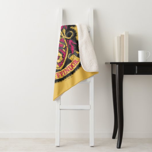 Couverture Sherpa Harry Potter | Gryffindor House Crest (En situation)