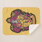 Couverture Sherpa Harry Potter | Gryffindor House Crest (Devant (Horizontal))