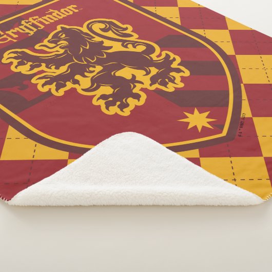 Couverture Sherpa Harry Potter | Gryffindor House Pride Crest (3/4)