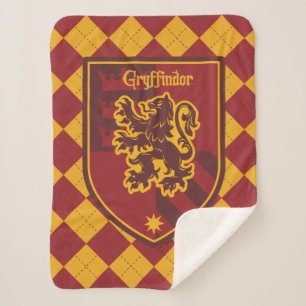 Couverture Sherpa Harry Potter Gryffindor House Pride Crest