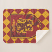 Couverture Sherpa Harry Potter | Gryffindor House Pride Crest (Devant (Horizontal))