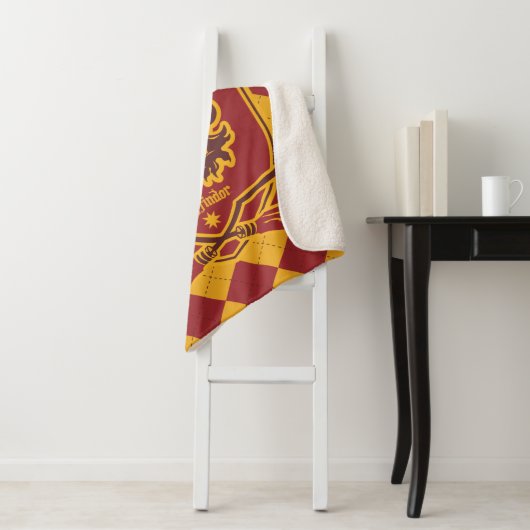 Couverture Sherpa Harry Potter | Gryffindor QUIDDITCH™ Crest (En situation)