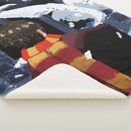 Couverture Sherpa HARRY POTTER™ & Hedwig dans la neige (3/4)