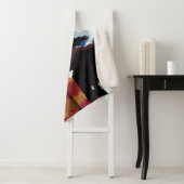 Couverture Sherpa HARRY POTTER™ & Hedwig dans la neige (En situation)