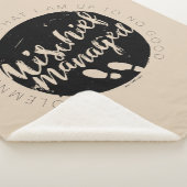 Couverture Sherpa Harry Potter | Marauder's Map Charms Typographie (3/4)