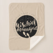 Couverture Sherpa Harry Potter | Marauder's Map Charms Typographie (Devant)