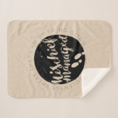 Couverture Sherpa Harry Potter | Marauder's Map Charms Typographie (Devant (Horizontal))