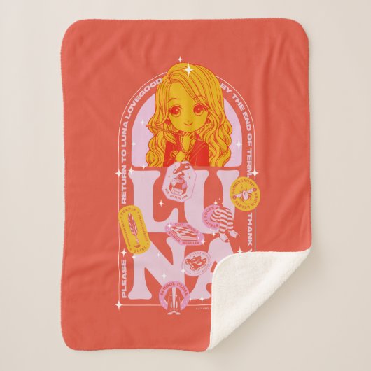 Couverture Sherpa HARRY POTTER™ | Retournez à Luna Lovegood (Devant)