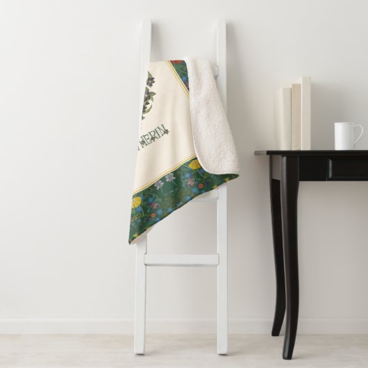 Couverture Sherpa HARRY POTTER™ | SLYTHERIN™ Crest (En situation)