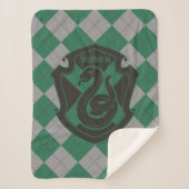 Couverture Sherpa Harry Potter | Slytherin House Pride Crest (Devant)