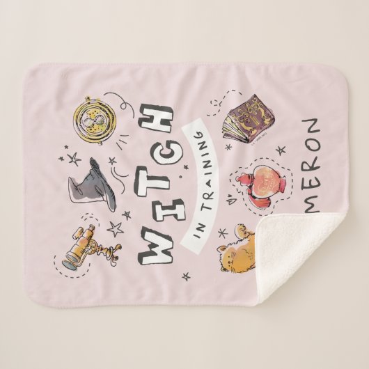 Couverture Sherpa HARRY POTTER™ | Sorcière en formation (Devant (Horizontal))