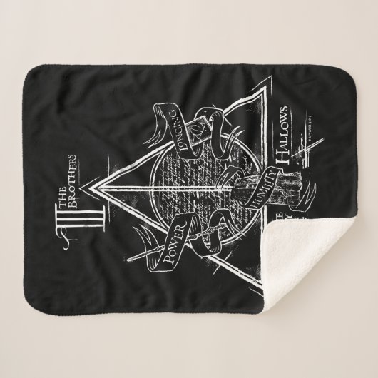 Couverture Sherpa Harry Potter Spell | HAUTEUR DE MORT Graphique (Devant (Horizontal))