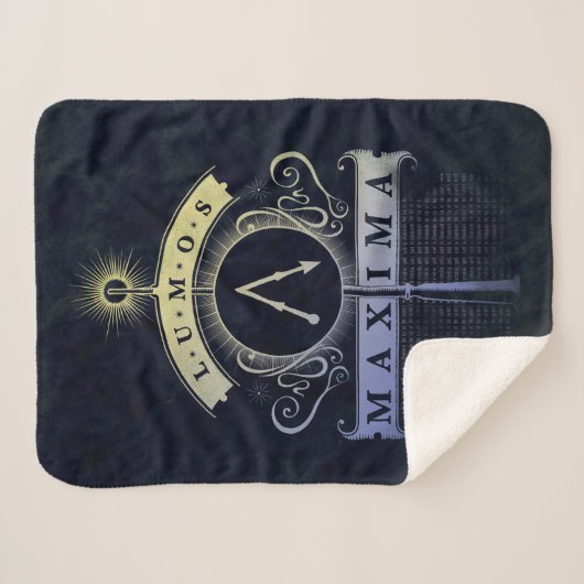 Couverture Sherpa Harry Potter Spell | Lumos Maxima Graphic (Devant (Horizontal))