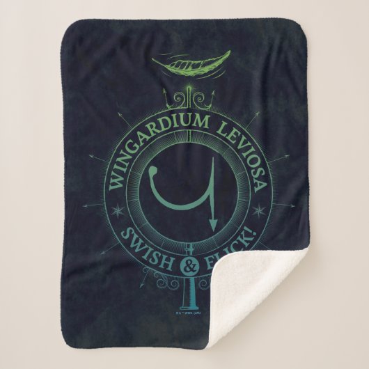 Couverture Sherpa Harry Potter Spell | Wingardium Leviosa Graphic (Devant)