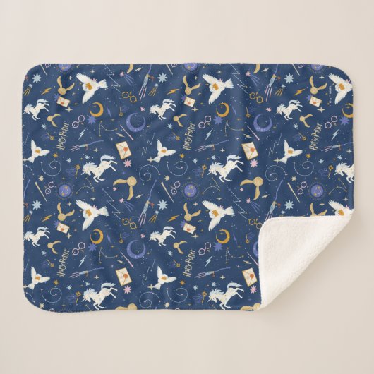 Couverture Sherpa HARRY POTTER™ Summer Solstice Icon Pattern (Devant (Horizontal))