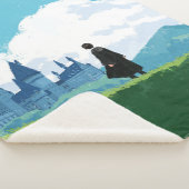 Couverture Sherpa HARRY POTTER™ Surplombant le château HOGWARTS™ (3/4)