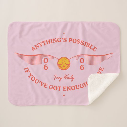 Couverture Sherpa HARRY POTTER™ | Tout est possible (Devant (Horizontal))