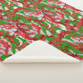 Couverture Sherpa Haus De Camo Motif Silver Xmas (3/4)