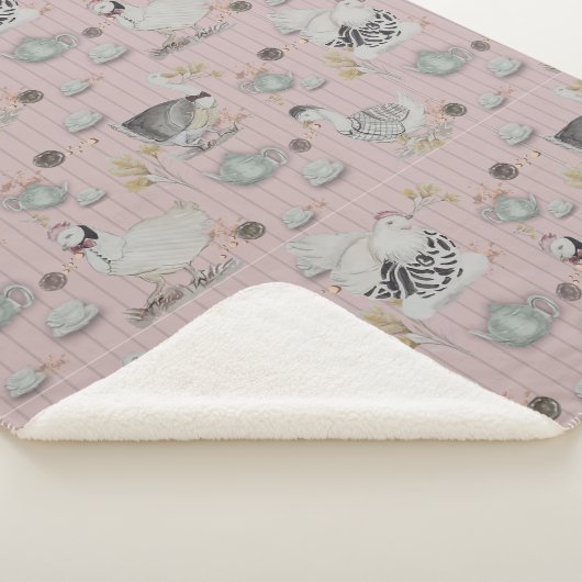 Couverture Sherpa Haute Couture Poulet (3/4)