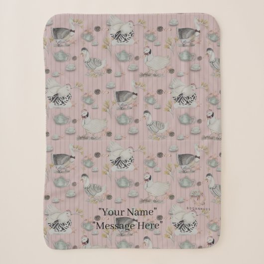 Couverture Sherpa Haute Couture Poulet Sherpa Blanket (Devant)