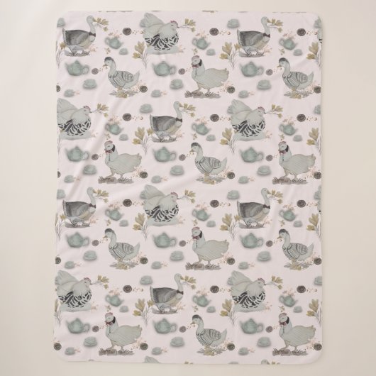 Couverture Sherpa Haute Couture Print Kidsroom (Devant)