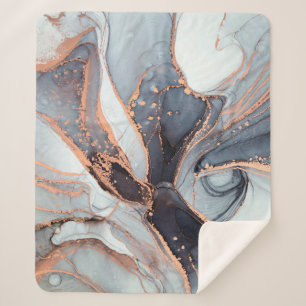 Couverture Sherpa Haute résolution. Peinture abstraite de luxe