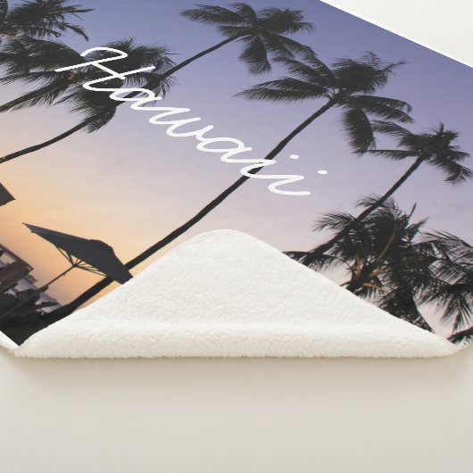 Couverture Sherpa Hawaii resort sunset (3/4)