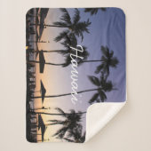 Couverture Sherpa Hawaii resort sunset (Devant)