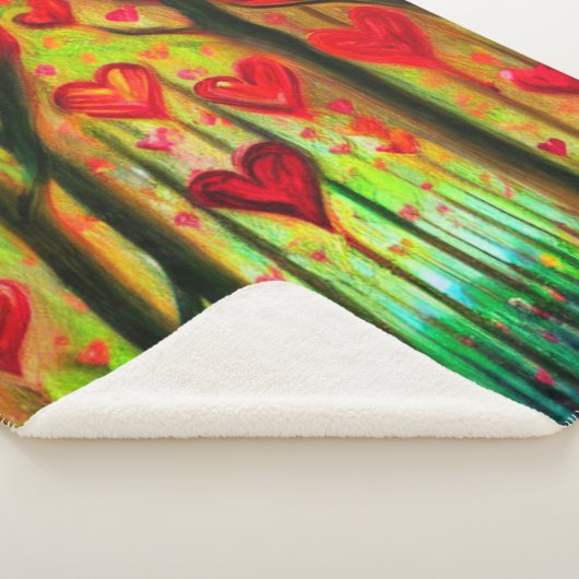 Couverture Sherpa Heart Forest Sherpa Blanket (3/4)