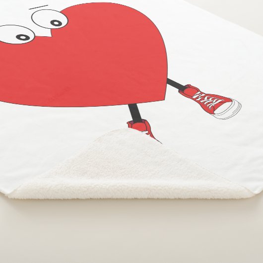 Couverture Sherpa Heart Shape (3/4)