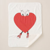 Couverture Sherpa Heart Shape (Devant)