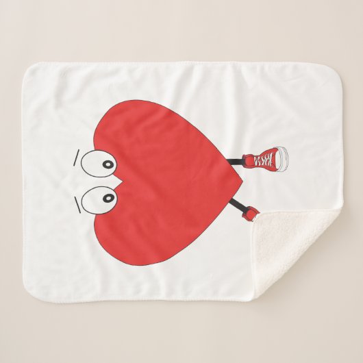 Couverture Sherpa Heart Shape (Devant (Horizontal))
