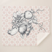 Couverture Sherpa Hébreu Shana Tova Rosh Hashana Nouvel An juif (Devant (Horizontal))