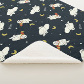 Couverture Sherpa Hedwig Nighttime Moonlight Pattern (3/4)
